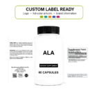 ALA wholesale supplement custom label ready bottle and full label sheet