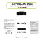 Anxiety wholesale supplement custom label ready bottle and full label sheet