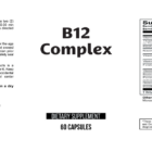 B-12 Complex wholesale supplement label 60