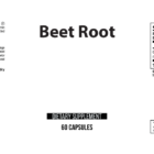 Beetroot wholesale supplement label 60