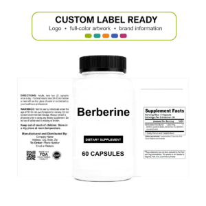 Berberine - 1200mg wholesale supplement custom label ready bottle and full label sheet