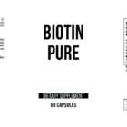 Biotin Pure wholesale supplement label 60