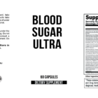 Blood Sugar Plus wholesale supplement label 60