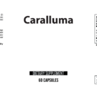 Caralluma 600mg wholesale supplement label 60