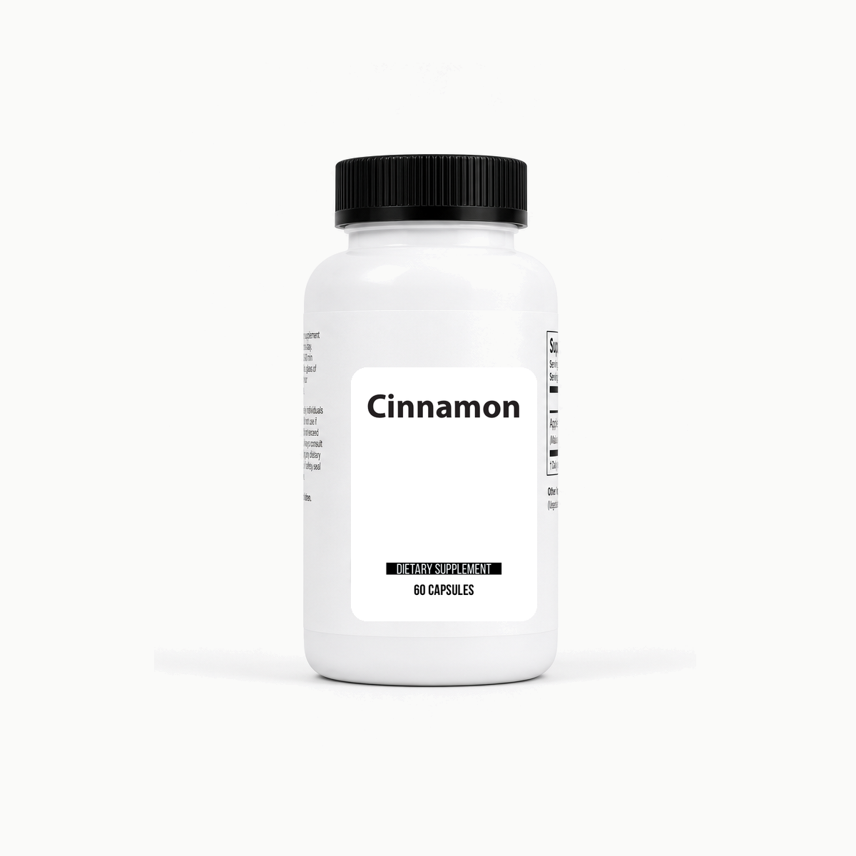 Cinnamon 600mg (60ct) bottle wholesale supplement image
