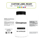 Cinnamon 600mg wholesale supplement custom label ready bottle and full label sheet