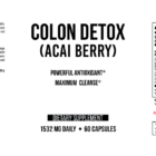 Colon Detox wholesale supplement label 60
