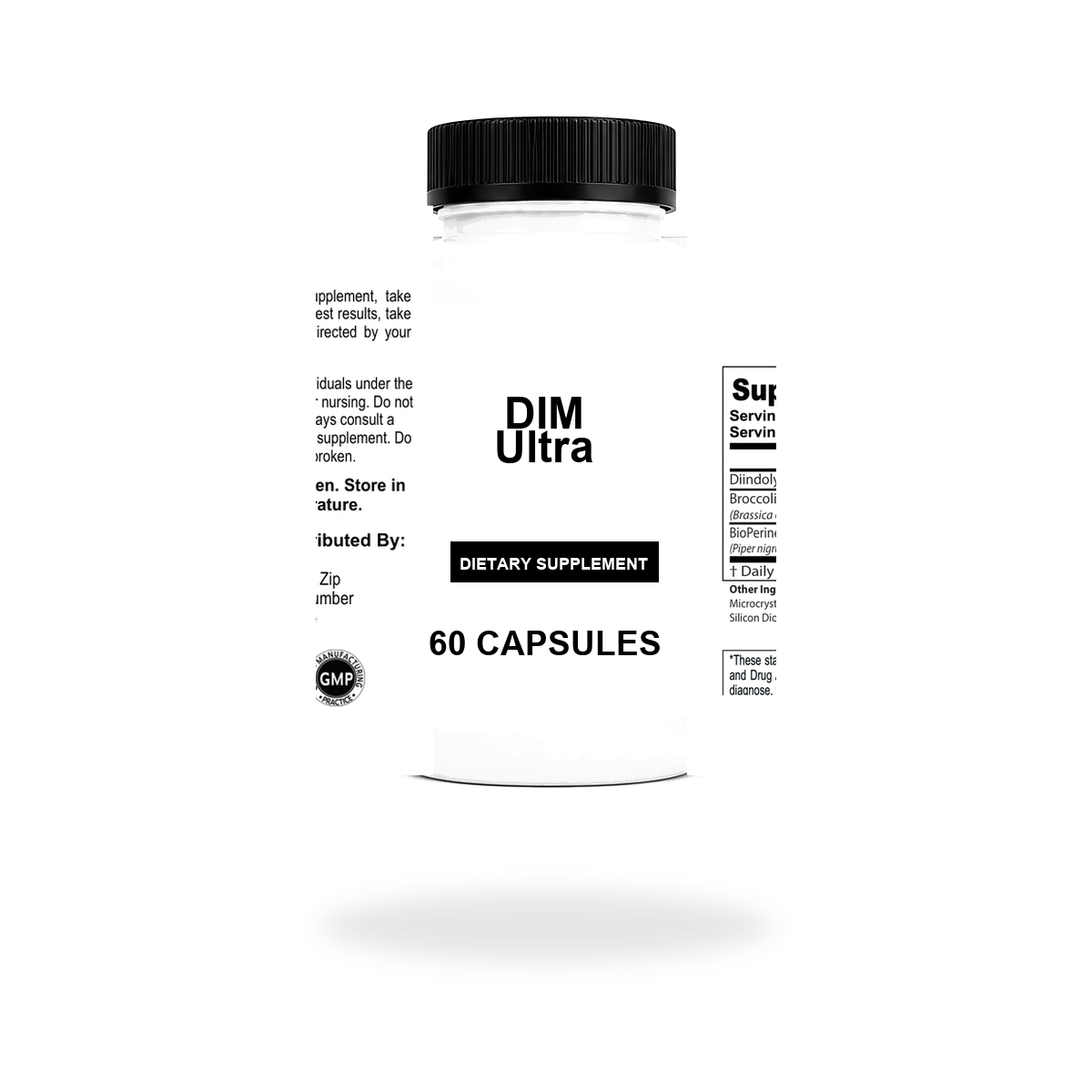 DIM Ultra wholesale supplement bottle with custom label