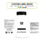 DIM 350 wholesale supplement custom label ready bottle and full label sheet