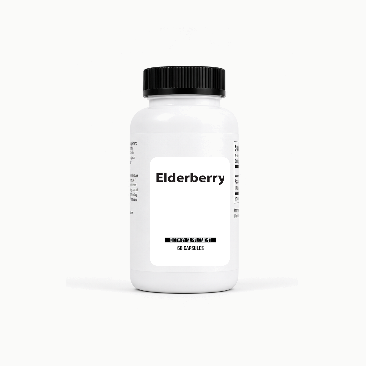 Elderberry-600mg (60ct) bottle wholesale supplement image