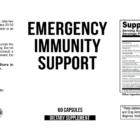 Emergency Immune Support wholesale supplement label 60