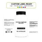 Garcinia Cambogia 750mg w/65% wholesale supplement custom label ready bottle and full label sheet