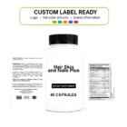 Hair Skin & Nails Plus wholesale supplement custom label ready bottle and full label sheet