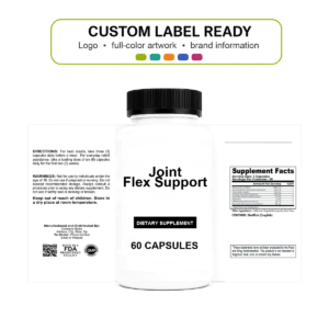 Joint Flex Support wholesale supplement custom label ready bottle and full label sheet