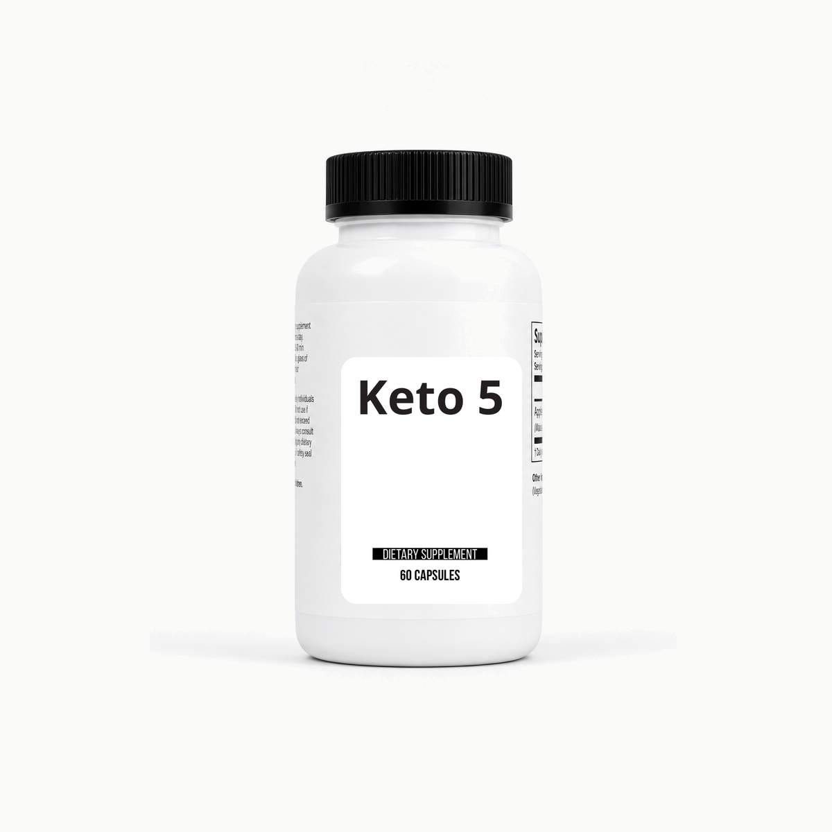 Keto 5 (60ct) bottle wholesale supplement image