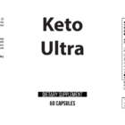Keto Ultra wholesale supplement label 60