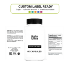 Keto Ultra wholesale supplement custom label ready bottle and full label sheet