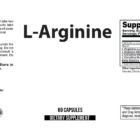 L-Arginine Plus wholesale supplement label 60