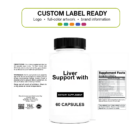Liver Support w/ wholesale supplement custom label ready bottle and full label sheet
