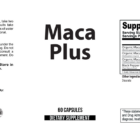 Maca Plus wholesale supplement label 60