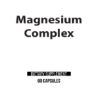 Magnesium Complex wholesale supplement label 60