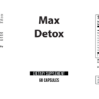 Max Detox wholesale supplement label 60