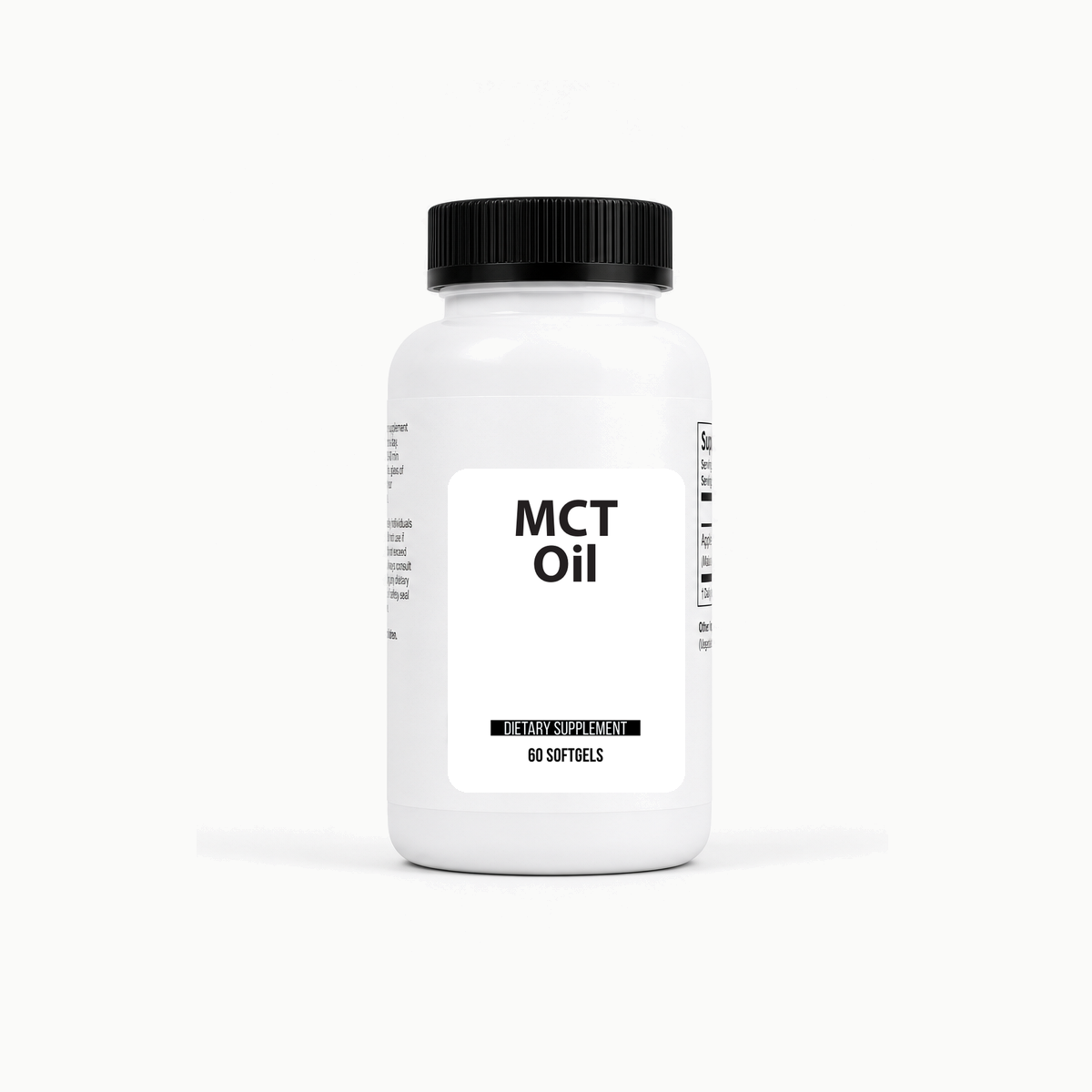 MCT Oil Softgels - 1000mg (60ct) bottle wholesale supplement image