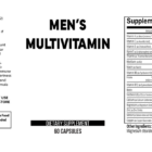 Men's Multivitamin wholesale supplement label 60