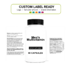 Men's Multivitamin wholesale supplement custom label ready bottle and full label sheet