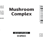Mushroom Complex X wholesale supplement label 60