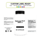 Natural PCT w/o wholesale supplement custom label ready bottle and full label sheet