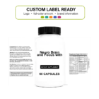 Neuro Brain and Focus w/ wholesale supplement custom label ready bottle and full label sheet