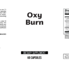 Oxy Burn wholesale supplement label 60