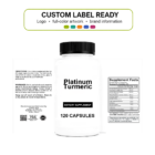 Platinum Turmeric wholesale supplement custom label ready bottle and full label sheet