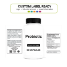 Probiotic 40 Billion wholesale supplement custom label ready bottle and full label sheet