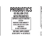 Probiotic 60 Billian wholesale supplement label 30