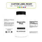 Quercetin Plus wholesale supplement custom label ready bottle and full label sheet