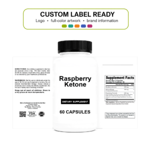 Raspberry Ketone wholesale supplement custom label ready bottle and full label sheet