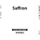 Saffron wholesale supplement label 60