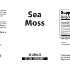 Sea Moss wholesale supplement label 60
