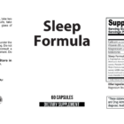 Sleep Formula wholesale supplement label 60
