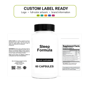 Sleep Formula wholesale supplement custom label ready bottle and full label sheet
