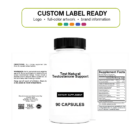 Test Natural Testosterone Support wholesale supplement custom label ready bottle and full label sheet