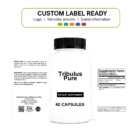 Tribulus Pure wholesale supplement custom label ready bottle and full label sheet