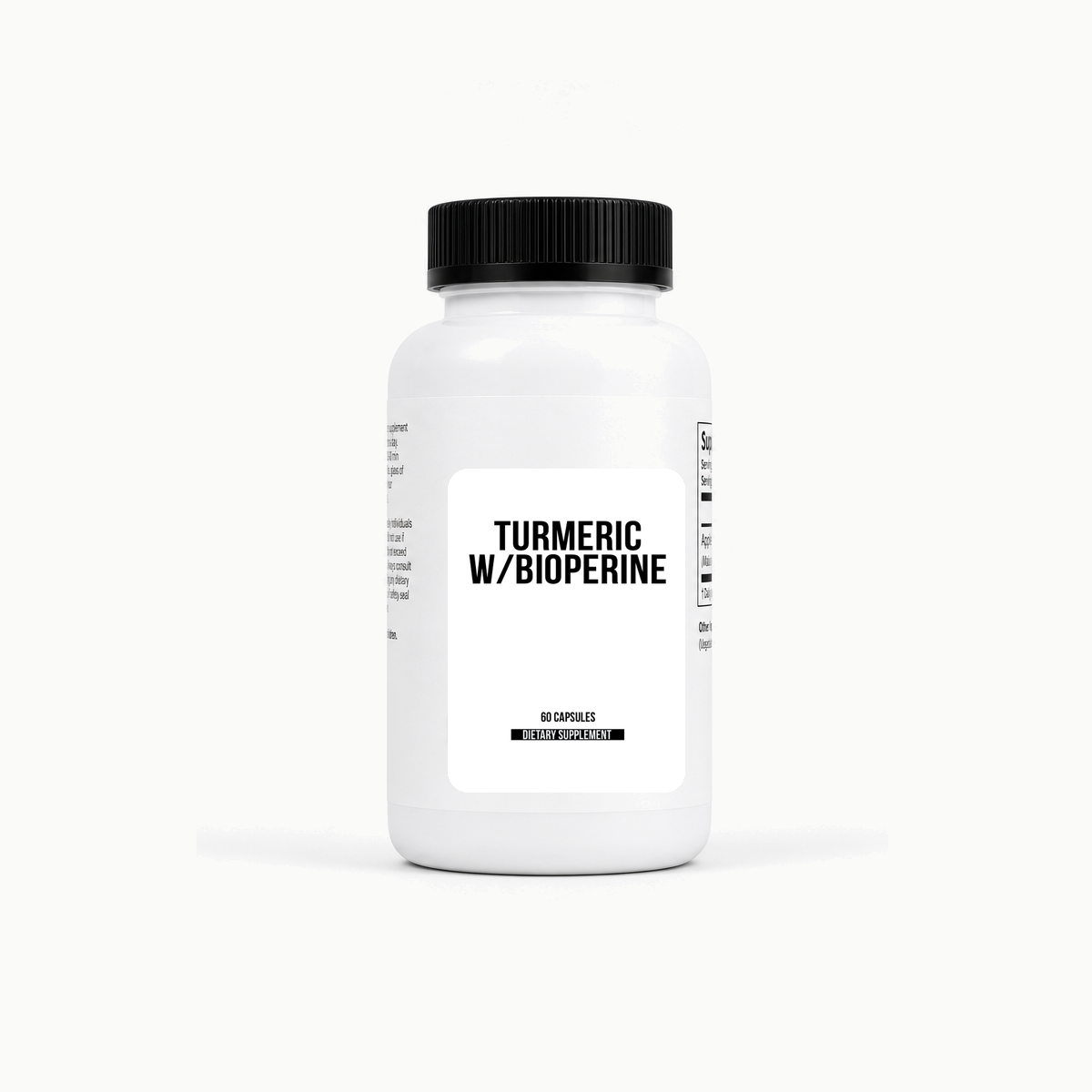 Turmeric w/Bioperine (60ct) bottle wholesale supplement image