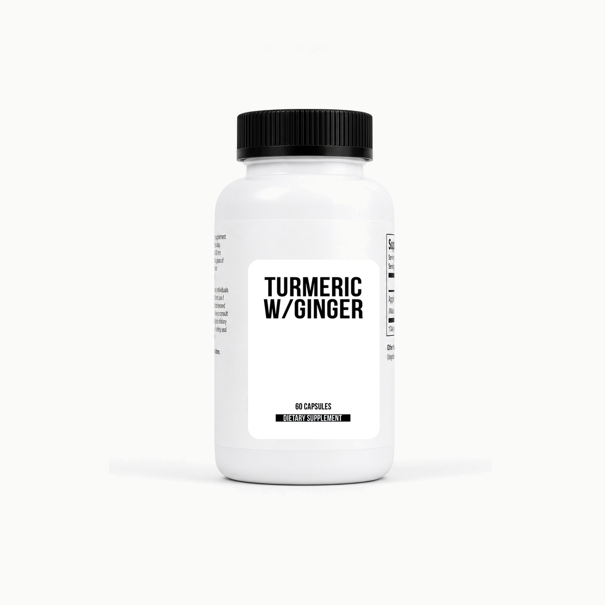 Turmeric w/Ginger (60ct) bottle wholesale supplement image