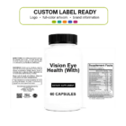 Vision Eye Health (With) wholesale supplement custom label ready bottle and full label sheet