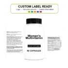 Women's Multivitamin wholesale supplement custom label ready bottle and full label sheet