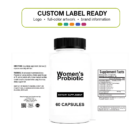 Women's Probiotic wholesale supplement custom label ready bottle and full label sheet